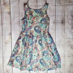 Paisley Skater Skirt Dress